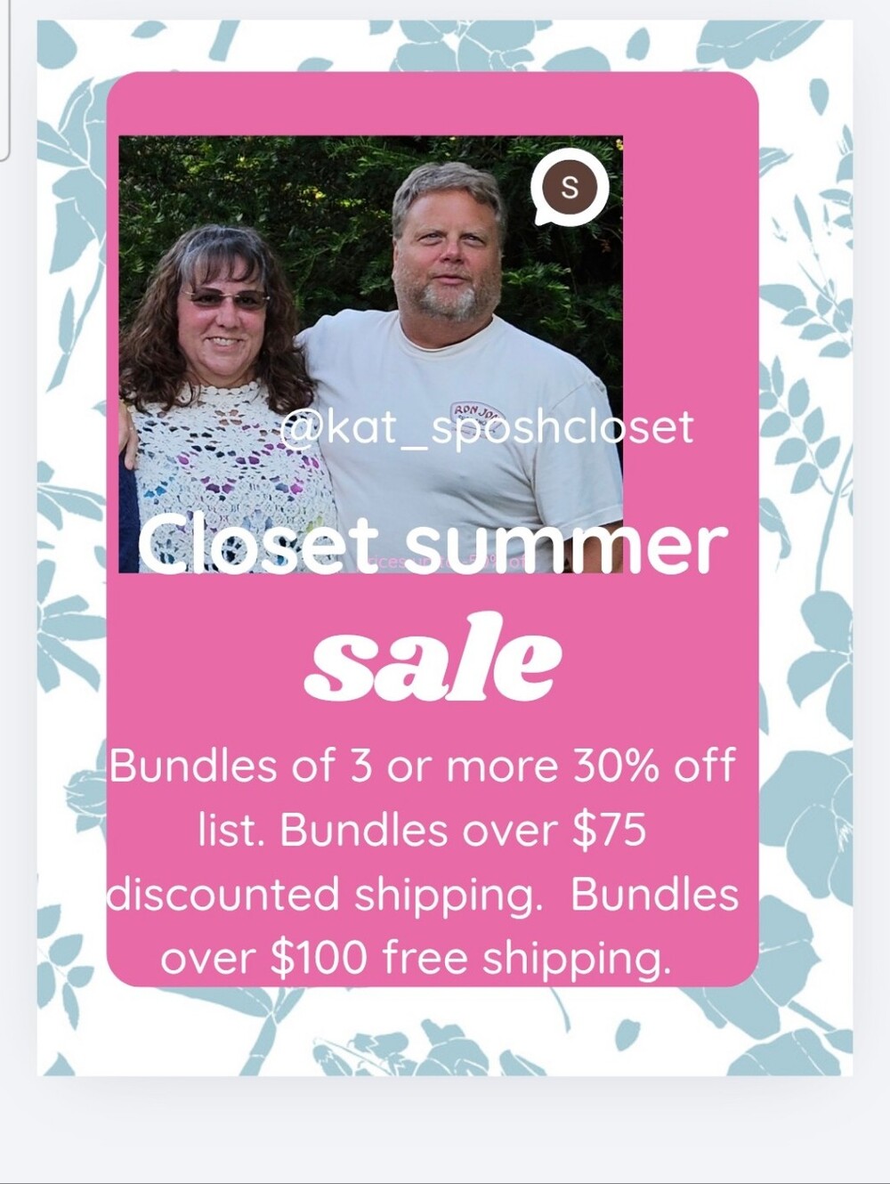 Summer Closet Sale